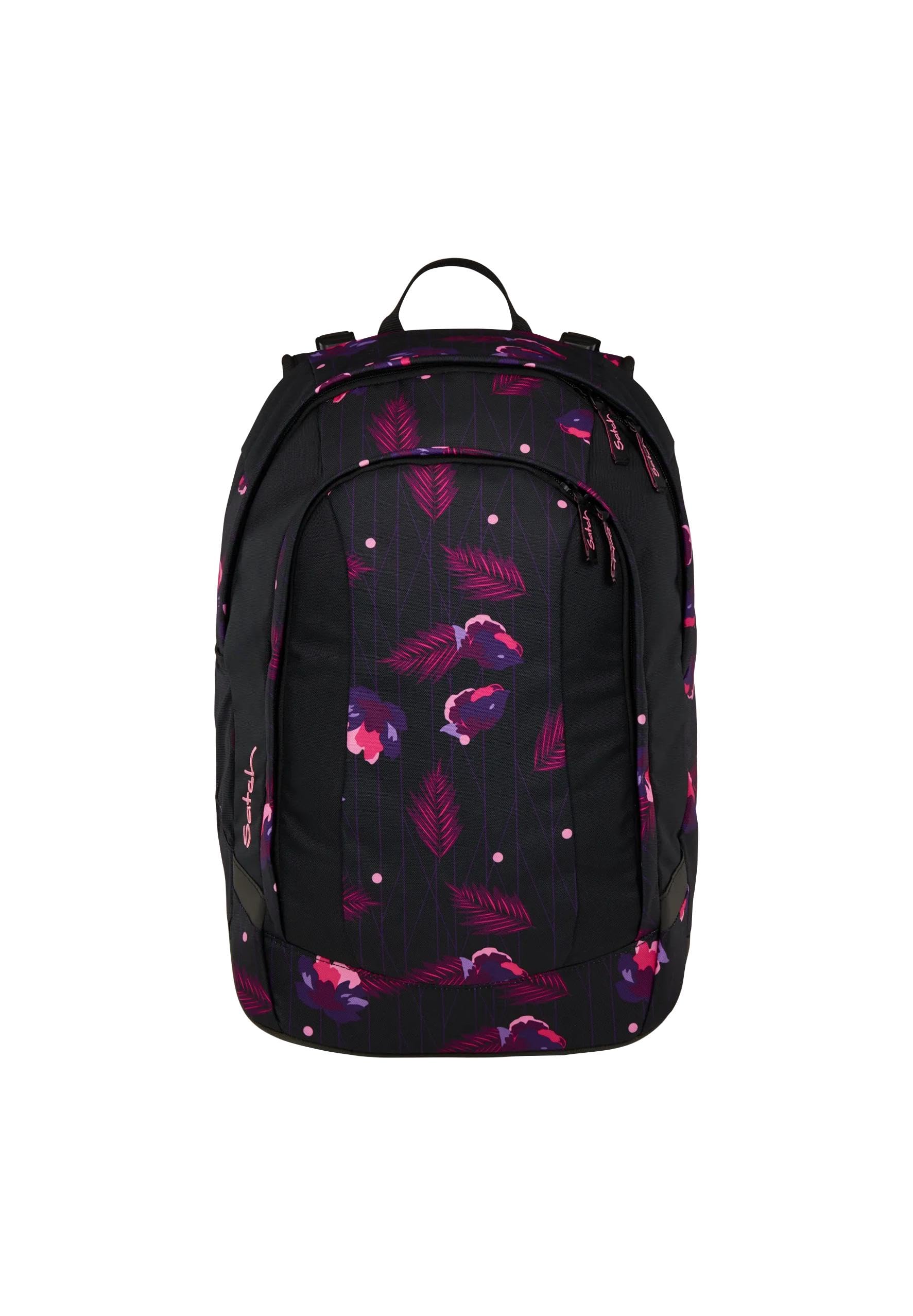 satch Schulrucksack satch air Mystic Nights – Lila, gepolstertes Laptopfach, 26 Liter