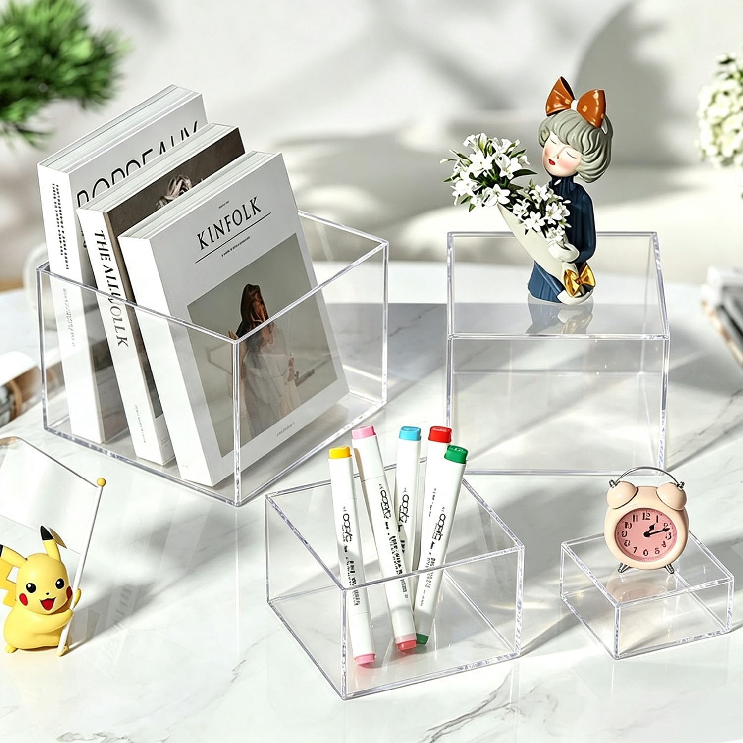 Lot 6 Présentoir aperitif Buffet Cube Transparent 3-8" pour Gâteaux & Déco | Support présentoir buffet, Idéal pour apéritif, mariage, buffet boissons, gâteau, bijoux. Facile à nettoyer et réutilisable