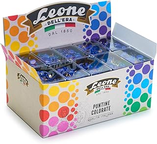 2500 chinchetas de Color Azul león de la era - Expositor de Banco con 50 Cajas de 50 Unidades