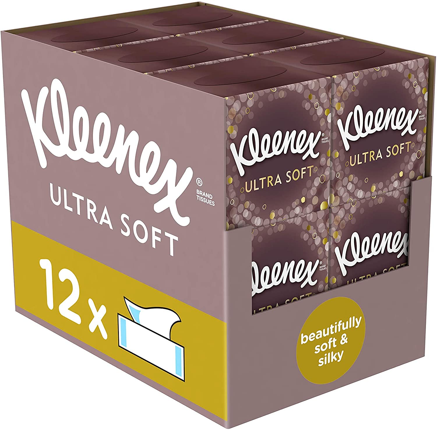 Kleenex Ultra Soft Facial Tissues, Tissues Box Multipack,12 Cubes Buy