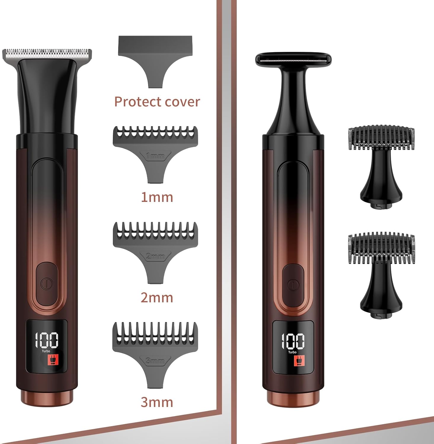 Back Shavers for Men Long Handle, Waterproof Back Shaver with 4 Shock Absorber Flex Heads, Rechargeable Electric Back Razor and Hair Trimmer, Extendable Electric Shaver for Body Grooming, Portable - Image 8