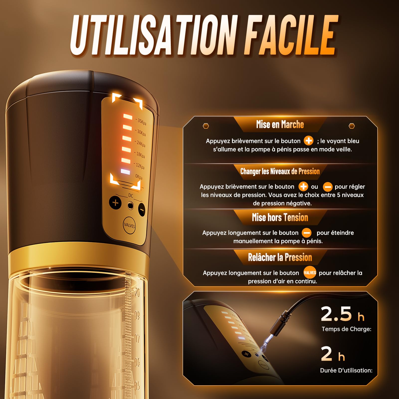 Pompes à Pénis Masturbateur Sex Toýs Homme - Masturbâteur Homme Mains Libres avec 5 Succions et 6 Anneaux Péniens, Pompe a Penisse Électrique pour Agrandir son Pénis Masturbateurs Masculins Sex Toys
