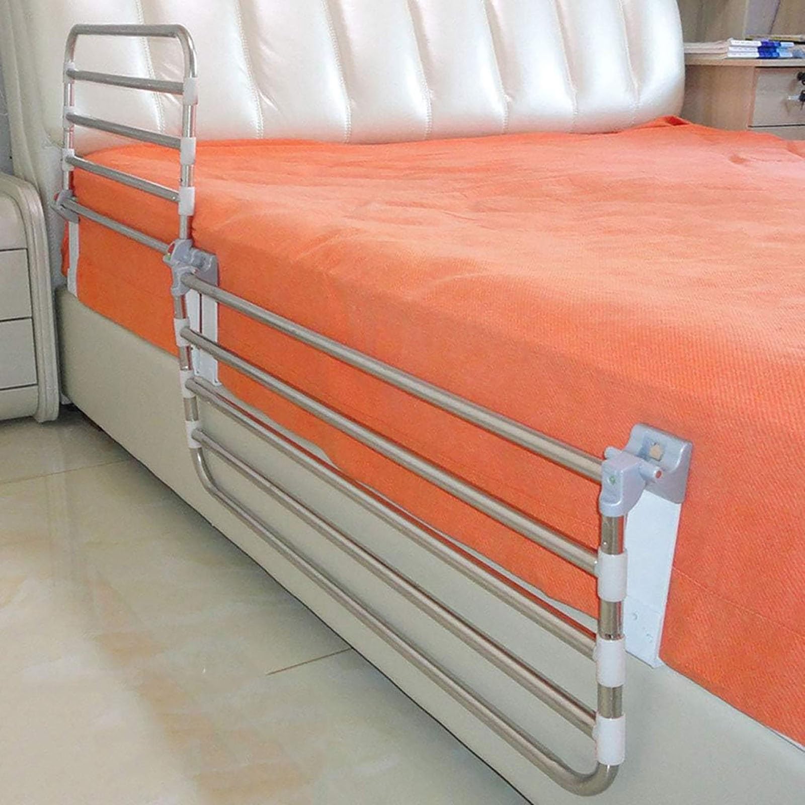 Barandilla Cama Adultos, Plegable de Seguridad Junto a la Cama Asidero de Ayuda, Safely Assist barandilla de prevención de caídas para Mujeres Embarazadas, Ancianos, discapacitados(90cm)