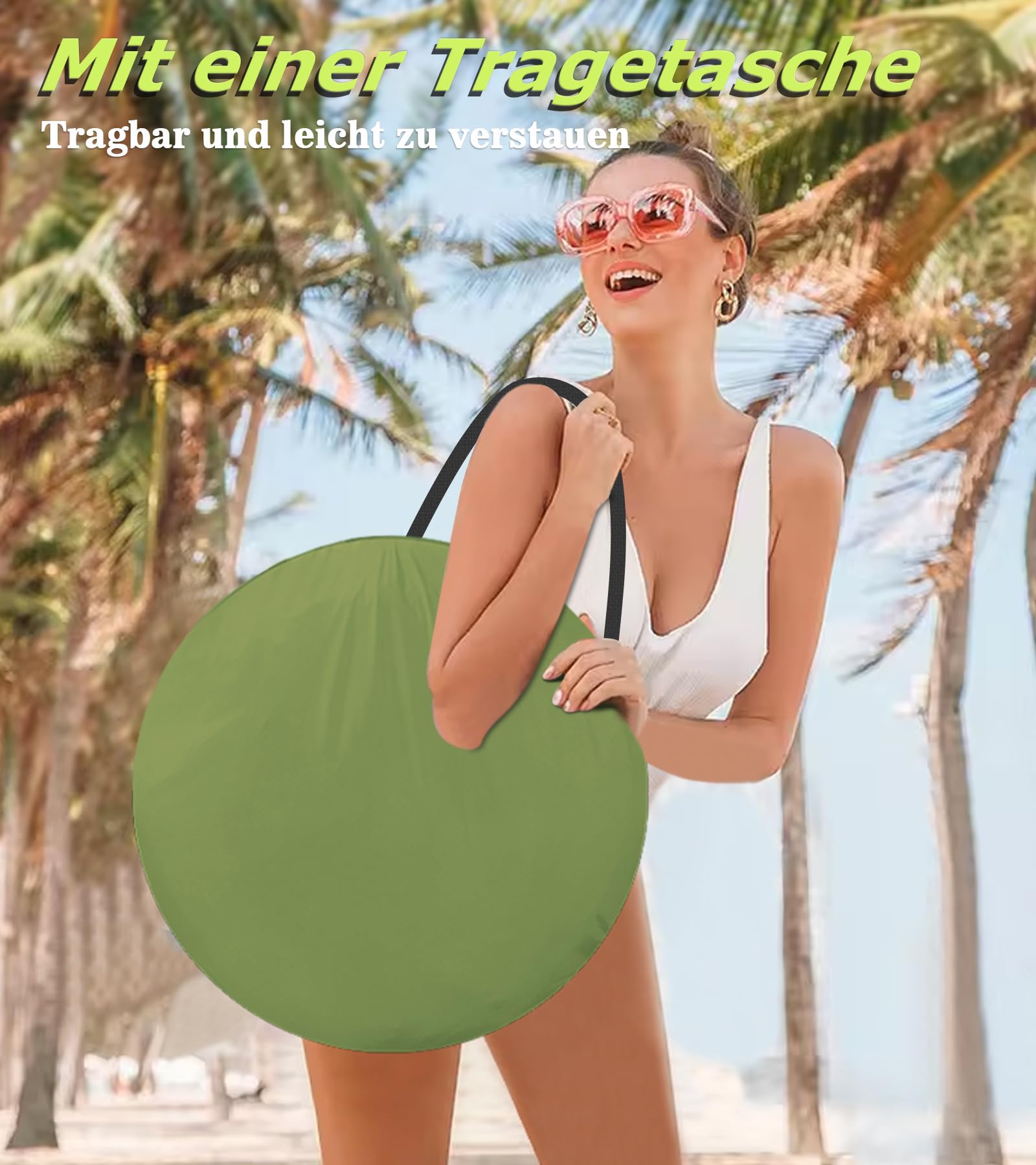 Tente de douche riggoo - Tente de douche pop-up - Tente de vestiaire - Tente de rangement mobile - Tente d'extérieur pour le camping et la plage - Avec sac de transport (UV 40+)