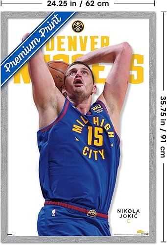 Miniatura 7 de Trends International NBA Denver Nuggets - Póster de pared de la serie 23 de Nikola Jokic