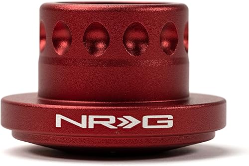 NRG Innovations NRG-SRK-RL160H-RD - Adaptador de buje corto de liberación rápida para volante de carrera, hasta 1 pulgada más corto en general,