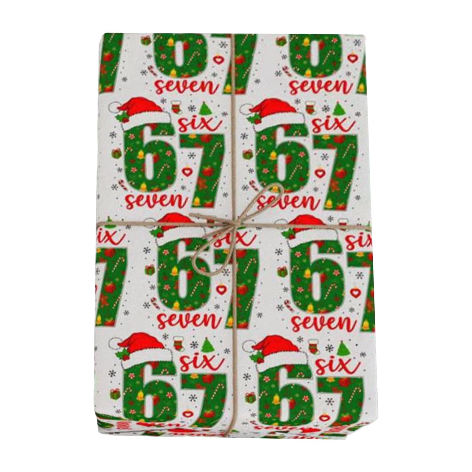 67 Wrapping Paper, 67 Meme Funny Wrapping Paper, 6 7 Novelty Christmas Six Seven Meme Gift Wrap Papers Roll For Birthday Thanksgiving Holiday New Year Party Family Friends Kids Boys