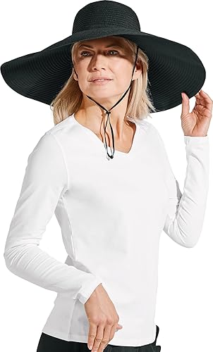 Miniatura 5 de Sombrero de ala ancha para mujer, protección solar UPF 50, elegante y plegable, Shelby en Curazao azul (talla única)