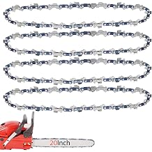O-CONN 4 Pack 20 Inch Chainsaw Chain .325" Pitch .050 Gauge 80 Drive Links Fits Husqvarna 450 Rancher, 445E, 450E, 545MII and 550XPMII