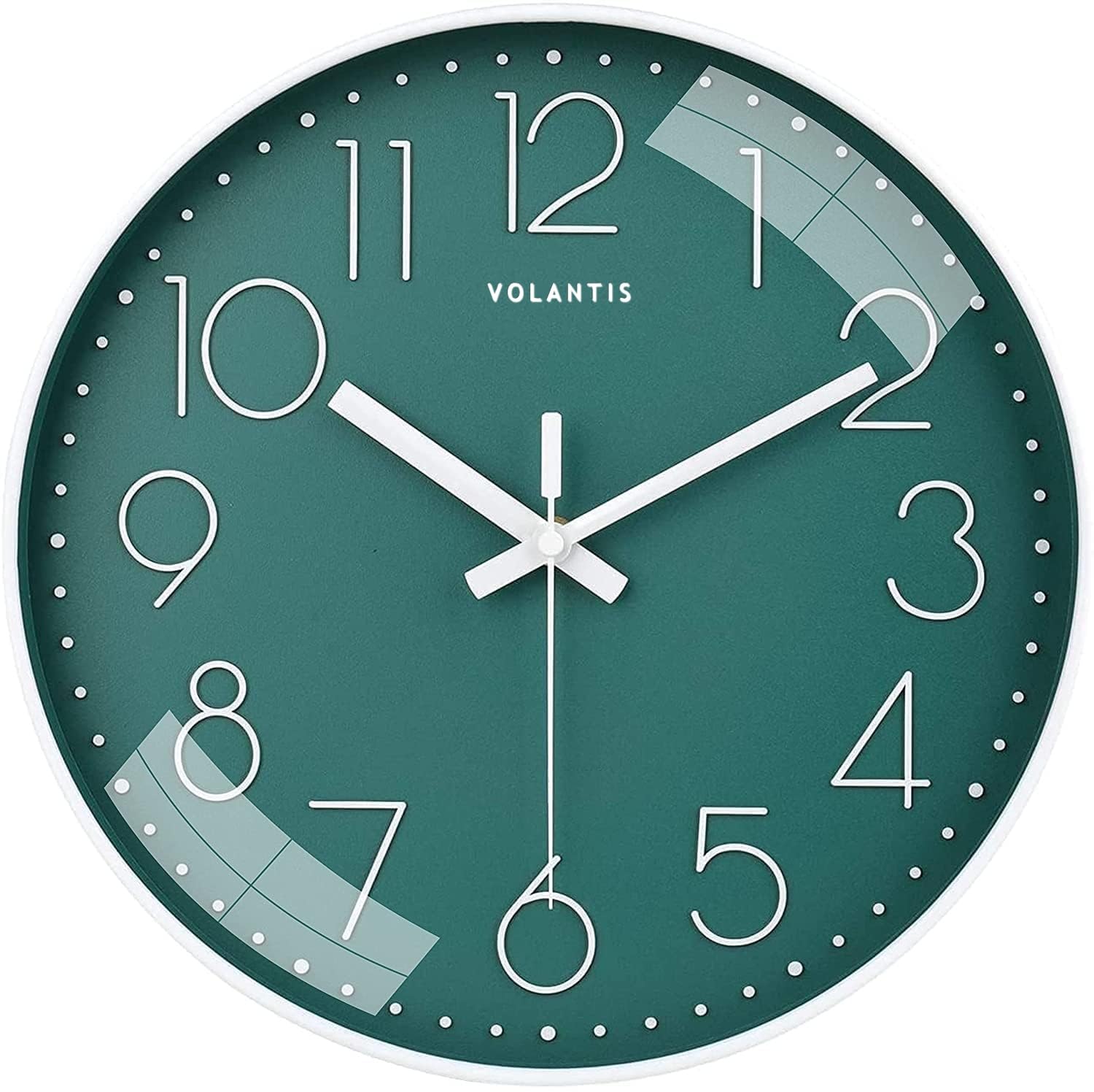 Buy VOLANTIS Plastic Non-Ticking Silent Stylish Analog Wall Clock