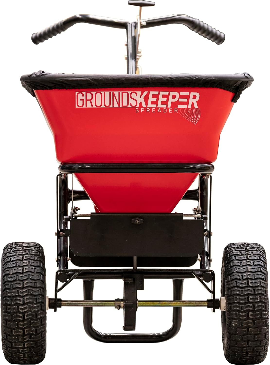 - Buyers Products 3039632R Grounds Keeper All Season, Broadcast Walk Behind Push Spreader, 100lb Capacity, For Seed, Fertilizer, Winter Salt & Snow Melt, Included Grate & Cover With Enclosed Gearbox