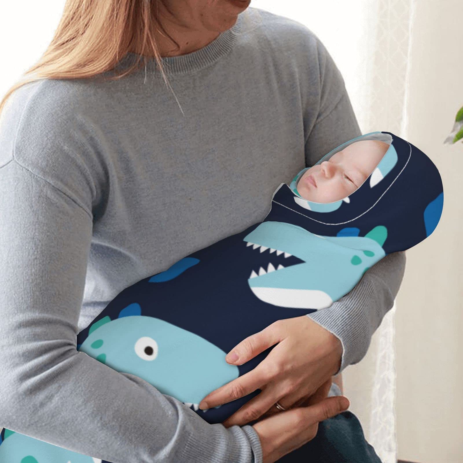 Amazon.co.jp: ブランケット 赤ちゃん ブルー 恐竜 ベビータオルケット 