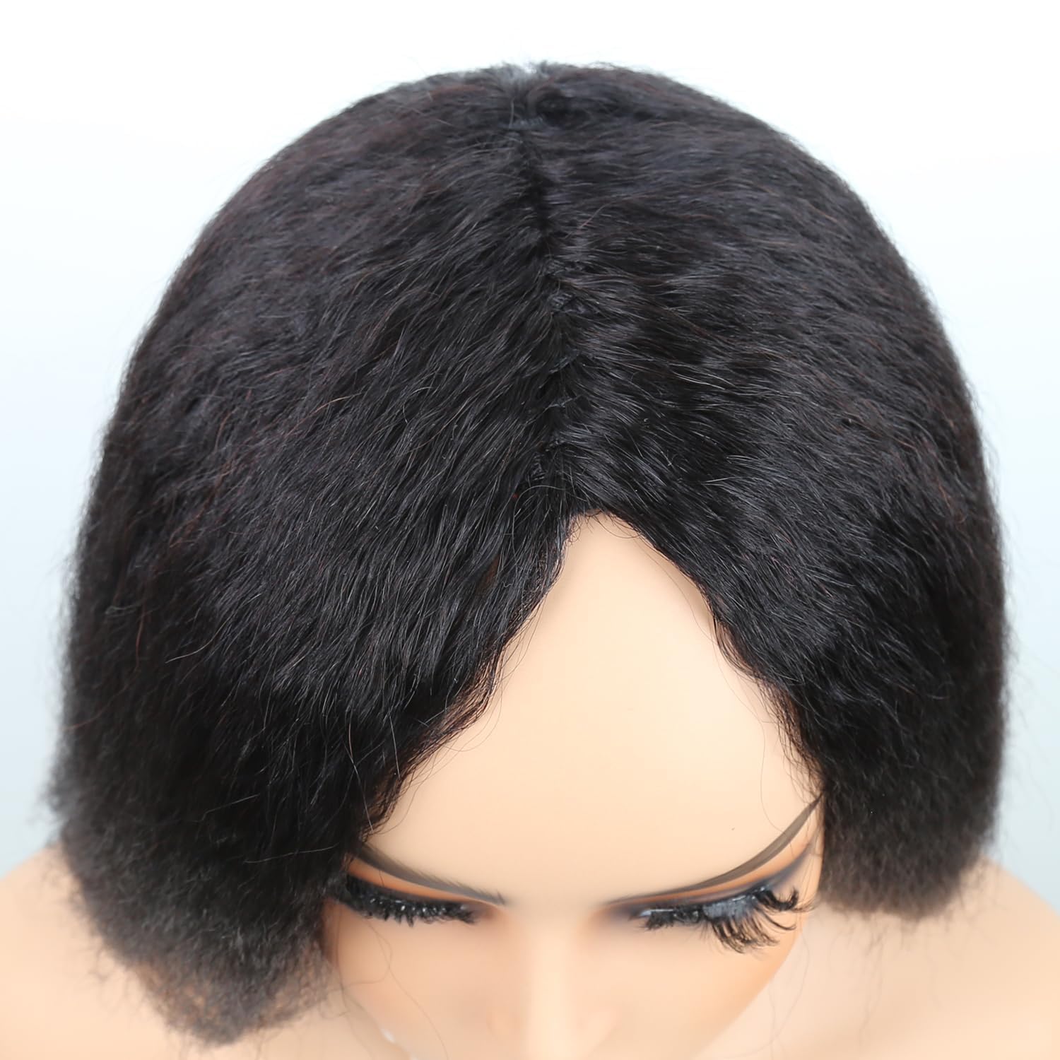 Perücke aus menschlichem Yaki-Haar, gerade, menschliches Haar, für Damen, 180 % Dichte, Perücke für Damen, natürlich, brasilianisch, klebstofffrei, Kinky Straight, menschliches Haar, natürliches