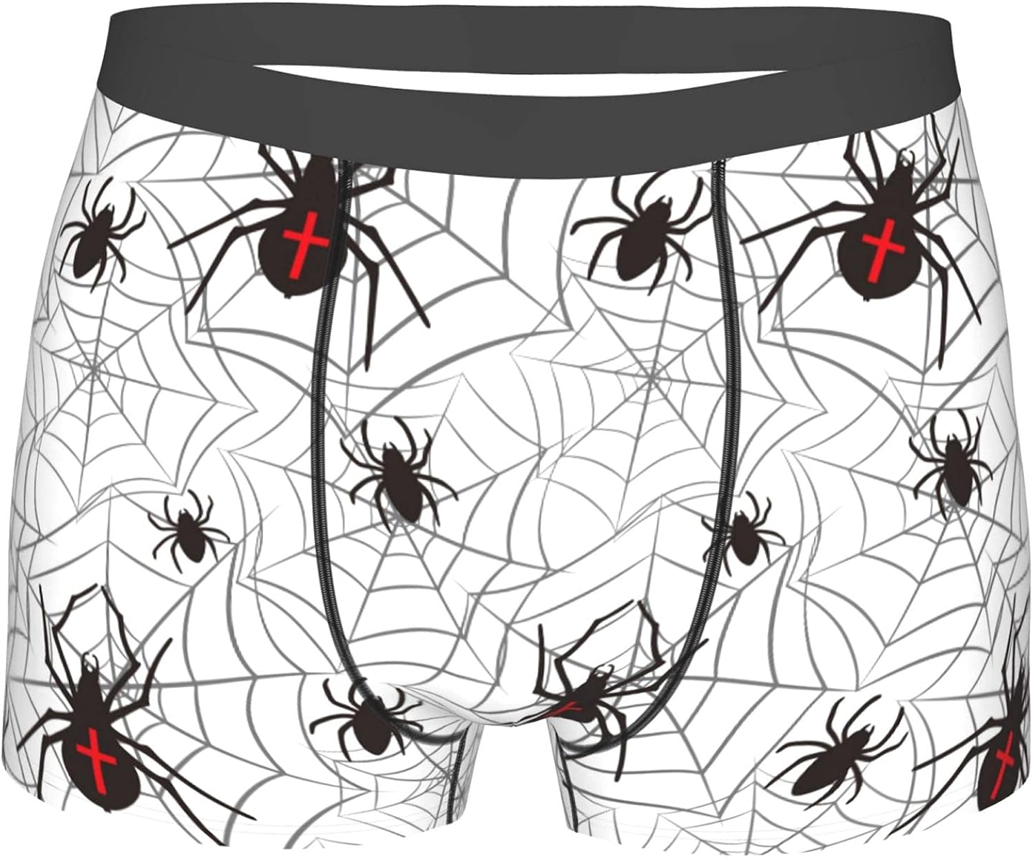 Black Spider On  Men's Comfortable Boxer Briefs