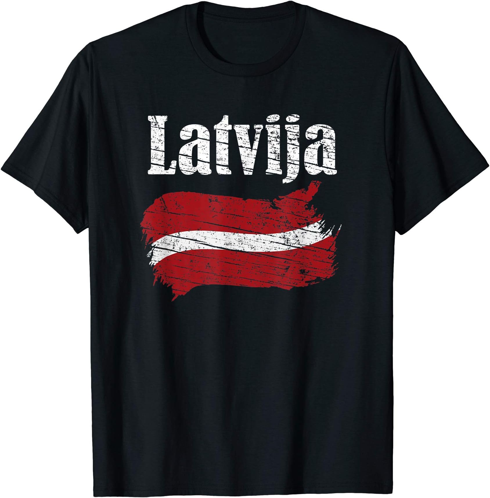 Latvia Latvian Culture Designs by FunnySunnyLatvija Latvian Flag Vintage Graphic Latvia Lovers Gift T-Shirt