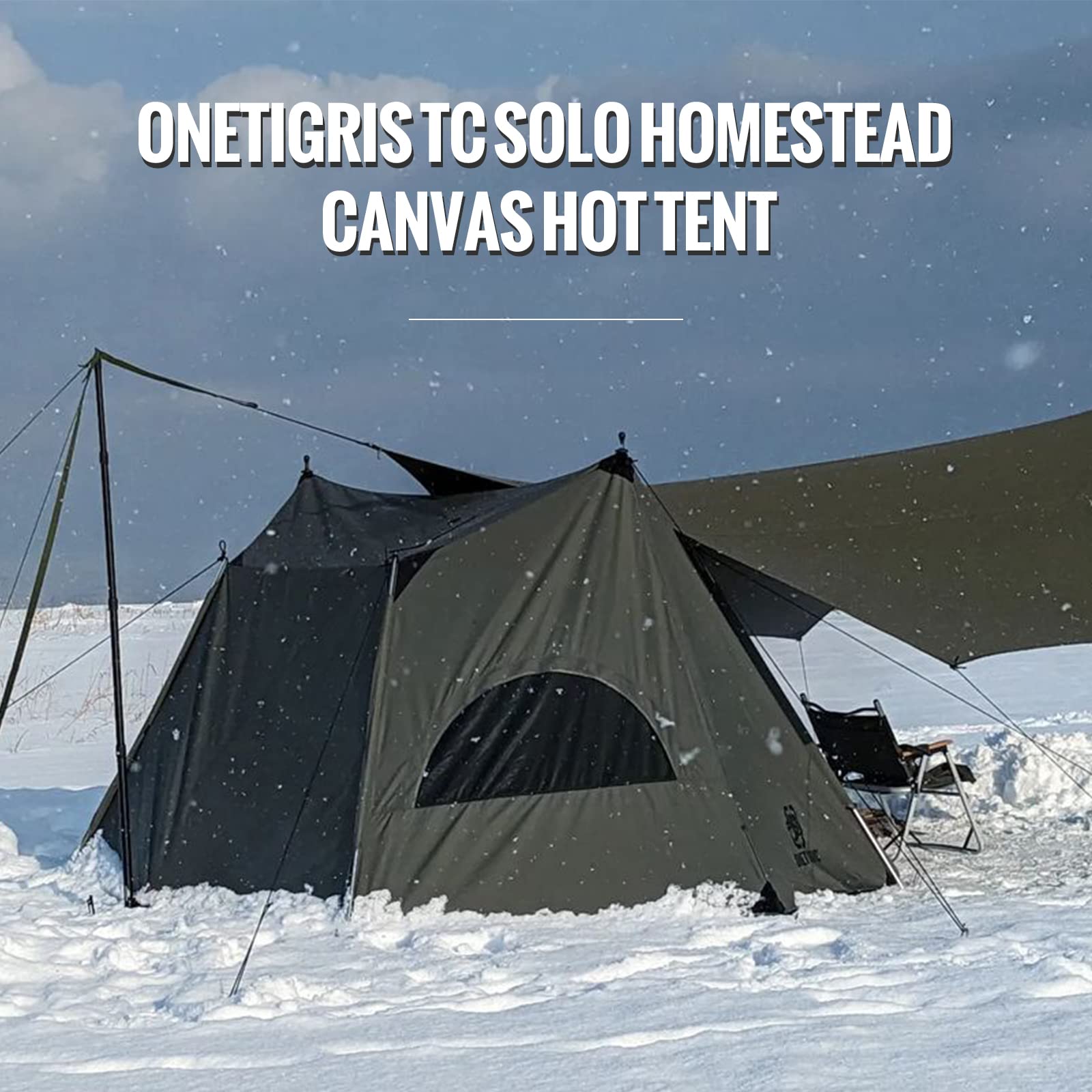 Amazon | OneTigris Solo Homestead TC キャンバス ホットテント