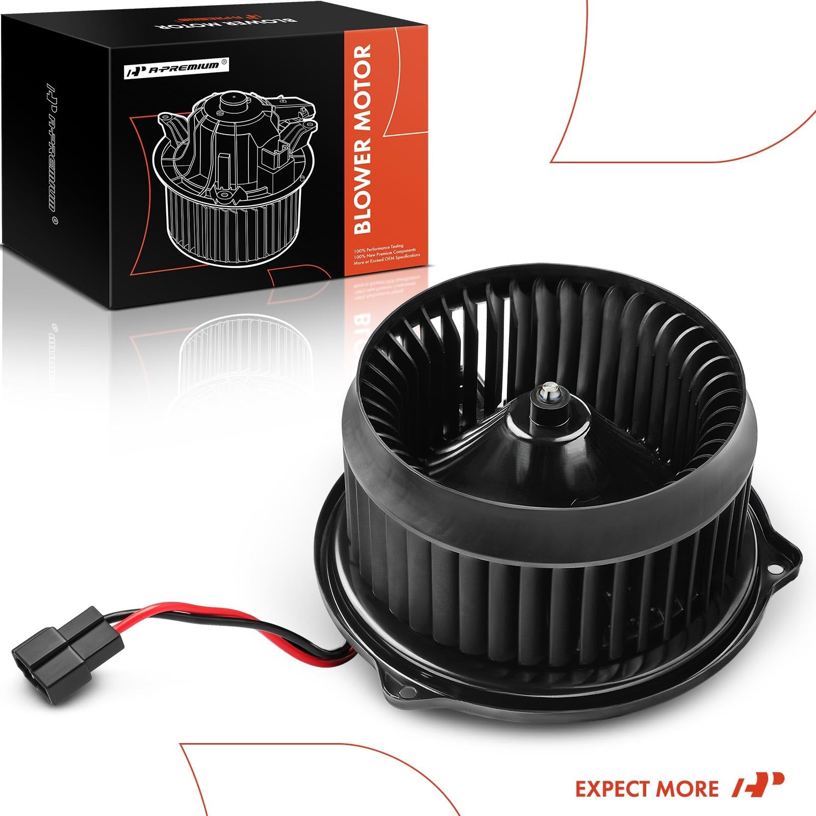 A-Premium Motor de ventilador delantero HVAC con jaula de ventilador | Compatible con Kia Rio 2012 2013 2014 2015 2016 2017, L4 1.6L – Repuesto # 971111W100
