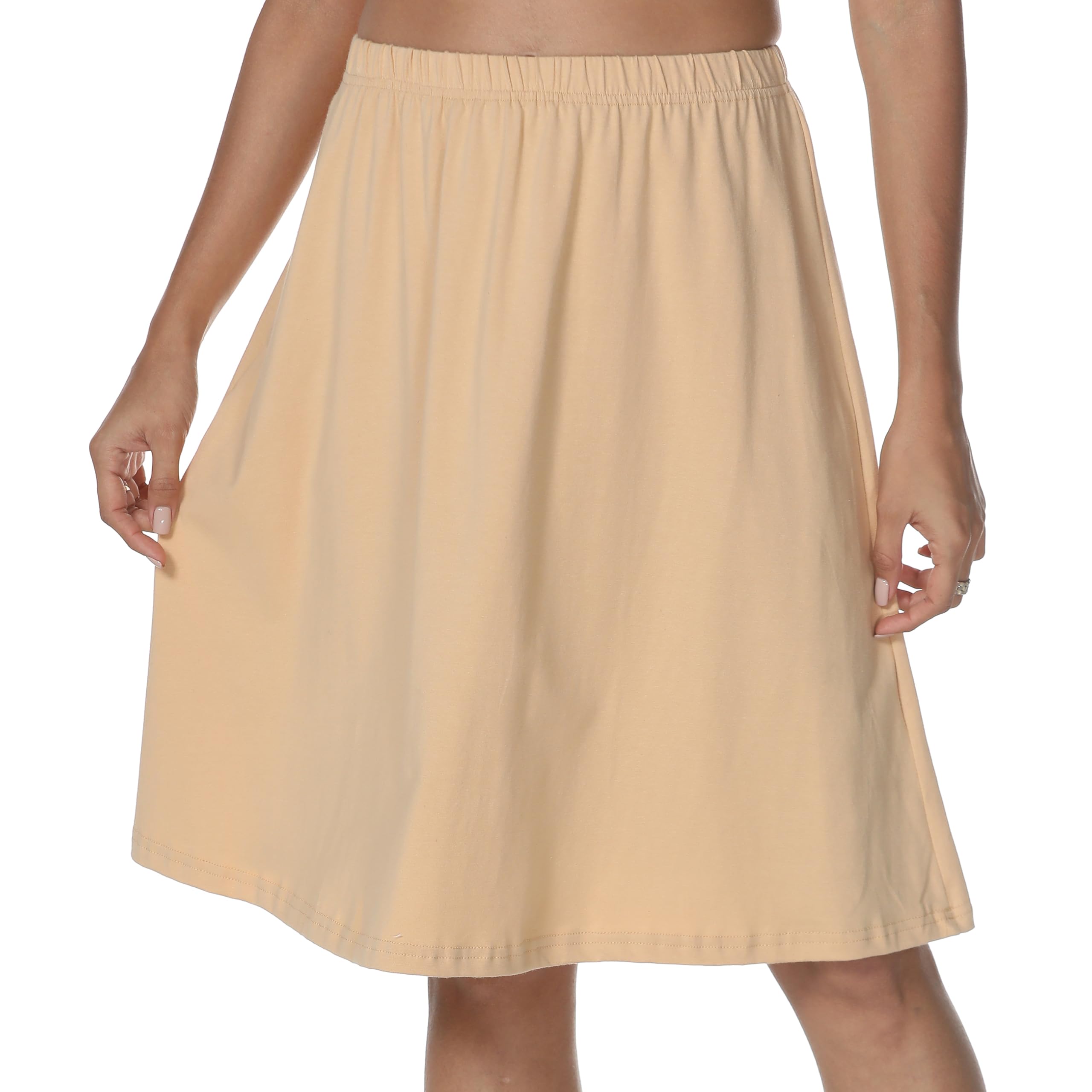 Jupon Femme Longue Jupon Femmes Chemise de Nuit été Jupons Coton sous-Vêtements