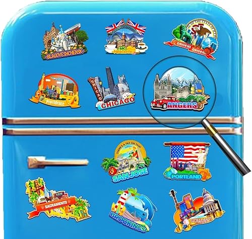 Miniatura 4 de Angers Pays de la Loire - Imán de Francia para nevera de madera 3D, monumentos de viaje, coleccionables, recuerdos, decoración hecha a mano -3947