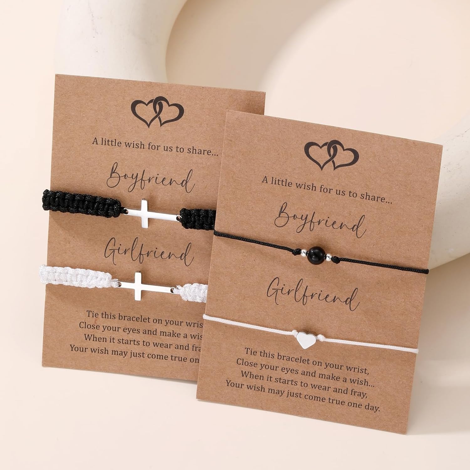 Matching Couples Bracelets for Him and Her - Christian Bracelet Gift for Boyfriend Girlfriend, Valentine's Day Christmas Birthday Gifts Couple Bracelets - Image 4