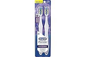 Oral-B Pulsar 3D White Advanced Vivid Soft Toothbrush Twin Pack