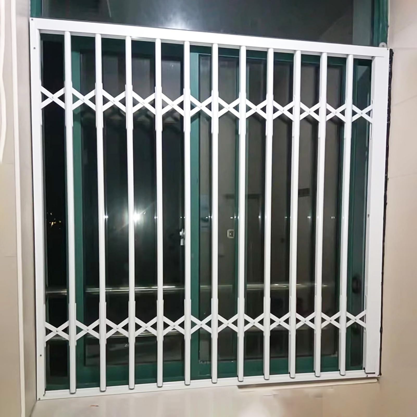 Parrillas y barras Securi de ventana blanca AntiBreakIn con bloqueo deslizante Bers tamaño: 50210 cm, protección segura para el hogar fiable para niños y familia