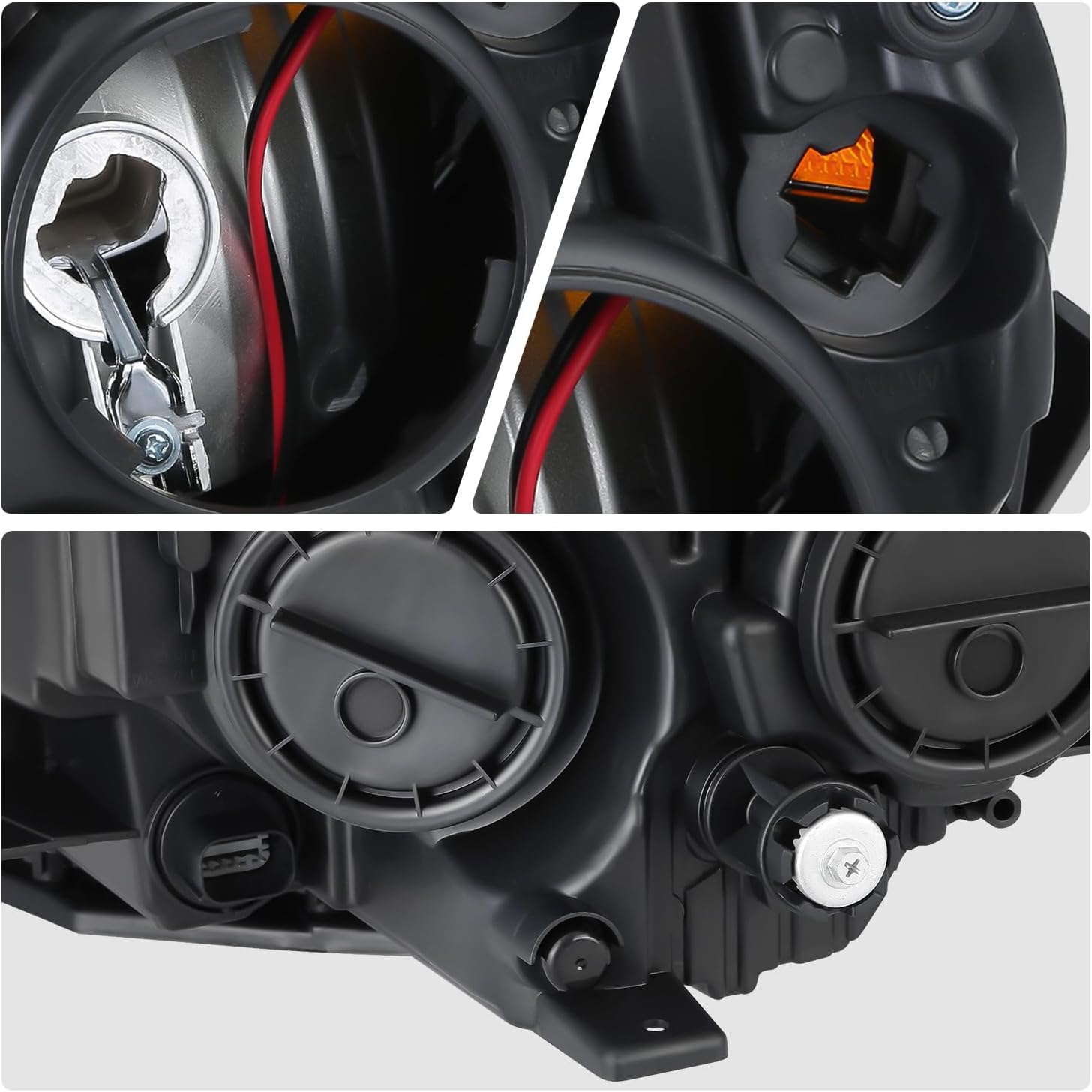 DNA MOTORING OE Style Front Right Headlight Compatible With Jeep Compass 2017-2021, CH2503295, OEM-HL-0328-R