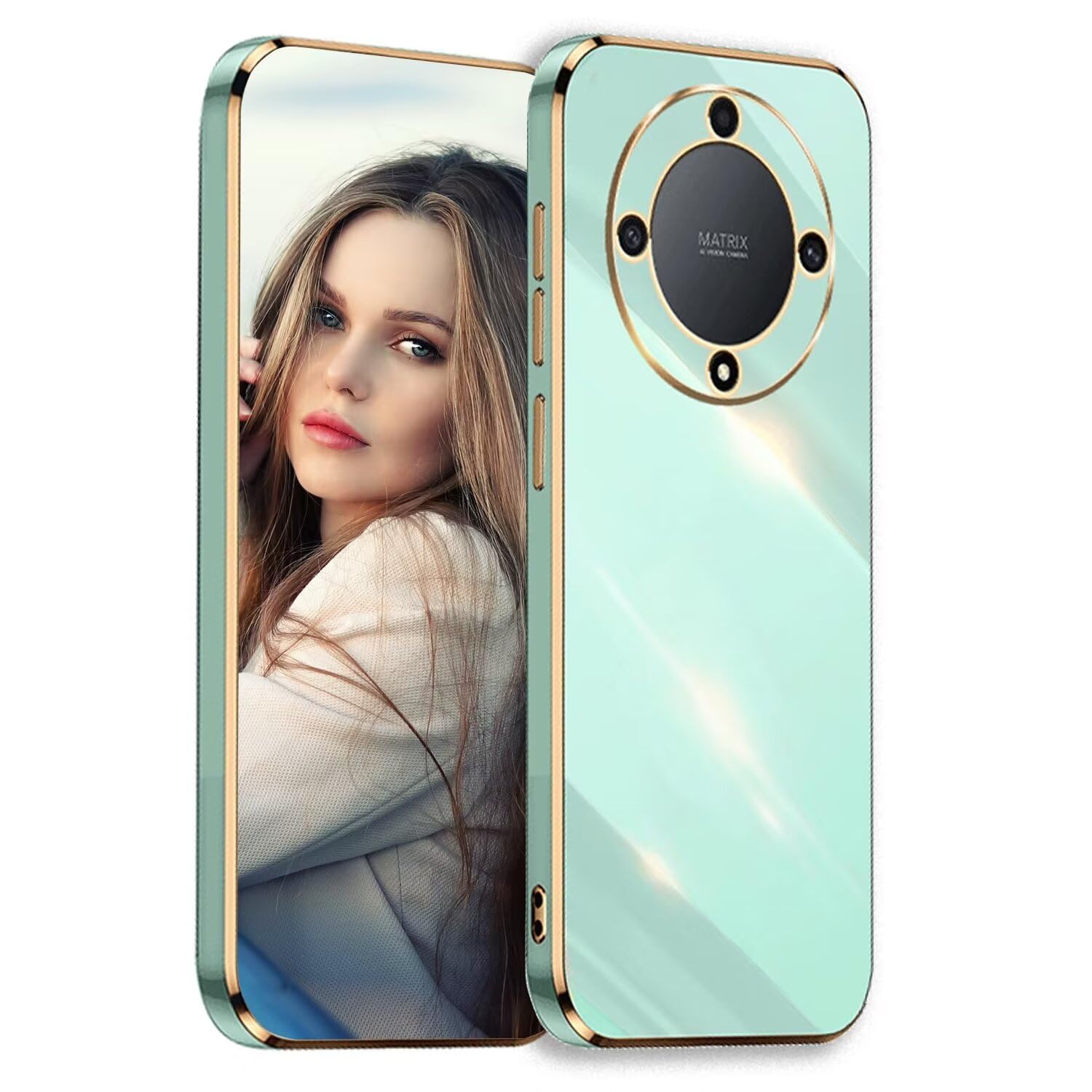 JIAFEI Cover per Honor 90 Lite 5G Custodia Protettiva in TPU orbida