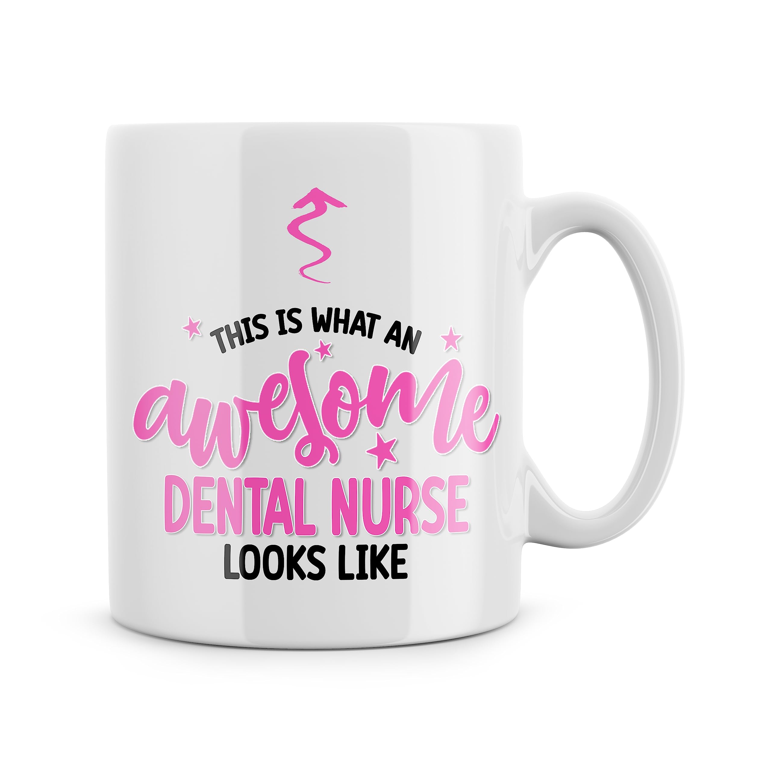 Rib ticklerz - Gift for Dental Nurse - Funny Mug - This is What an Awesome Dental Nurse Looks Like - Wife Girlfriend Gift - Work Mugs - Secret Santa Gifts 10oz Ceramic - MG198
