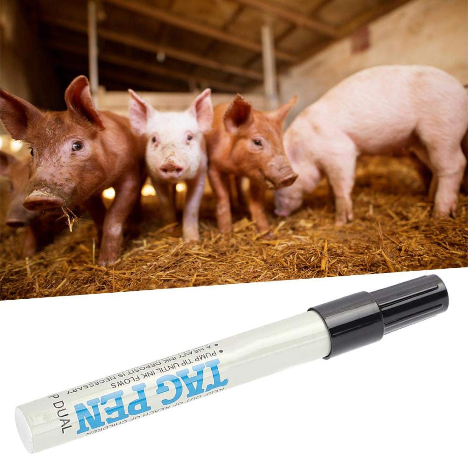 Pig Tag Pen Marker Pen Ear Tag Pen Forte pénétration pour Le bétail Facile à sécher
