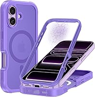 Vista 37 de Hekodonk para iPhone 16 Plus, Funda compatible con Magsafe [Protector de pantalla de vidrio templado incorporado y protección para lente de cámara]