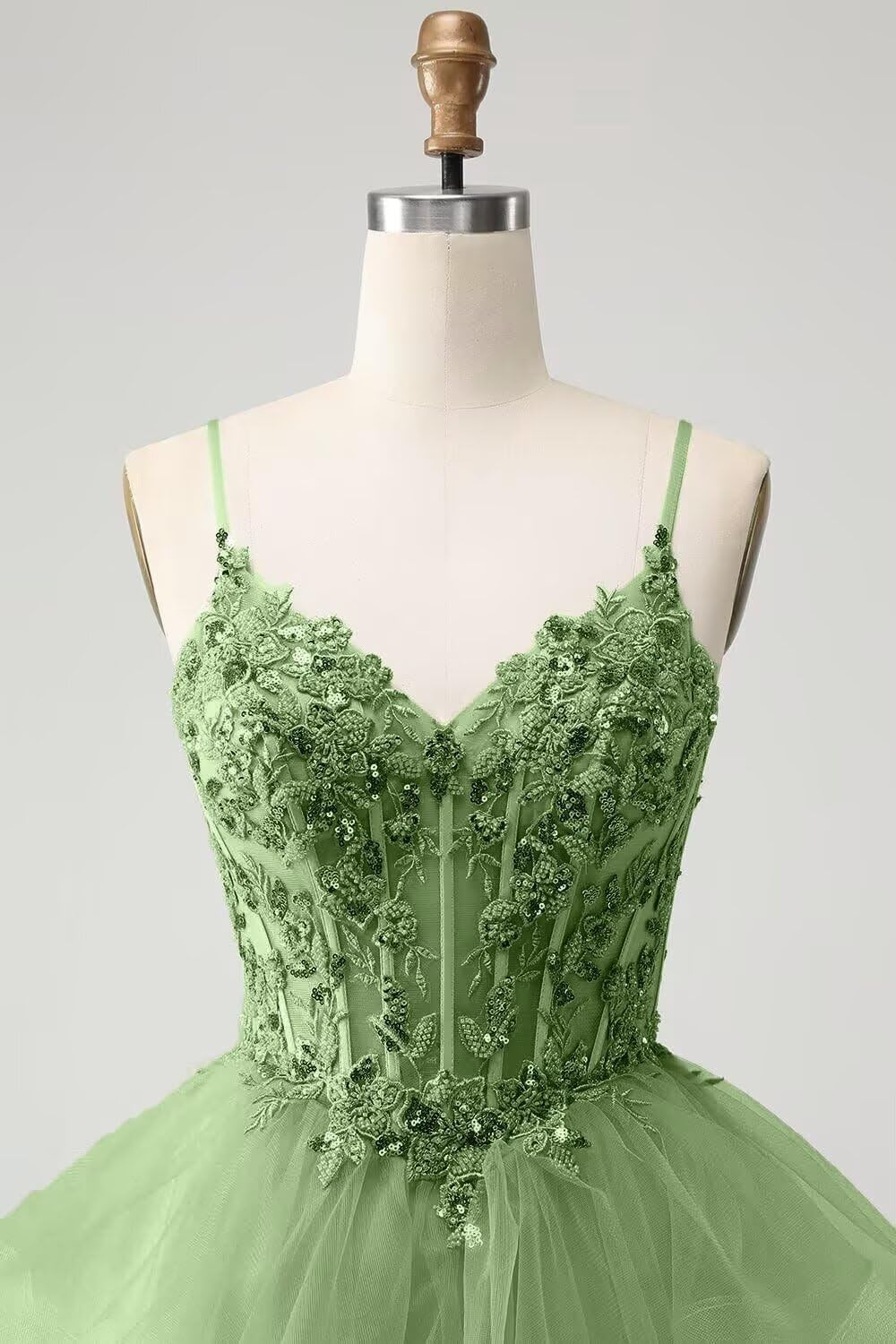 Glitter Tulle Homecoming Dresses 2026 Tiered Ruffles Lace Short Prom Dress for Teens Quinceanera Dress - Image 6