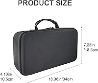 Vista 2 de Hard Storage Case with Customizable Foam Insert - Protective EVA Case for Cameras, Gaming Consoles, Precision Instruments and Stethoscopes