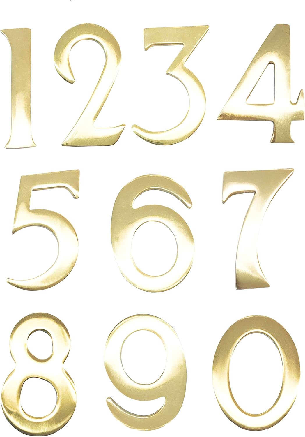 ADDRESSES OF DISTINCTION Williamsburg Style 3 Address Plate – Oversized Plaque For House Numbers – Rust Proof Aluminum Mailbox Topper – Mounting Hardware Included (Includes Solid Brass Numbers)