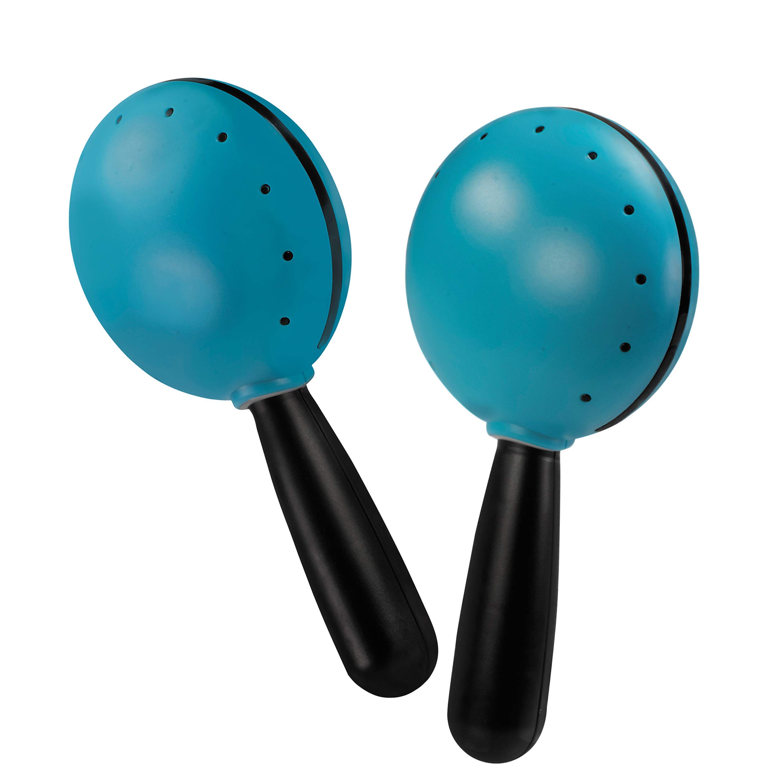 Voggenreiter Hi-Lo Set Percussion Rhythmus Instrumente 6-Teilig für eingängige Beats (enthält: Guiro, Vibra, Agogo, Shaker, 2 Maracas, Tamburin), Blau/Schwarz, 1183-0