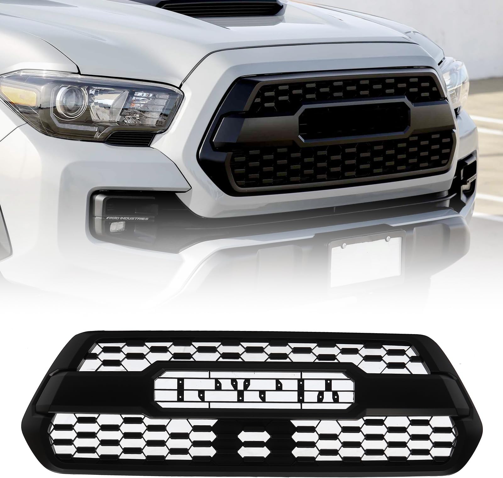 Amazon.com: TMNIFLEG Front Grille Compatible with Tacoma 2016-2023 with ...