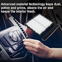 Vista 6 de Filtro de aire de cabina de repuesto Retrofit-OEM# 22759208 259-200 Compatible con Chevy Silverado Tahoe Avalanche Suburban 2007-2014, GMC Sierra