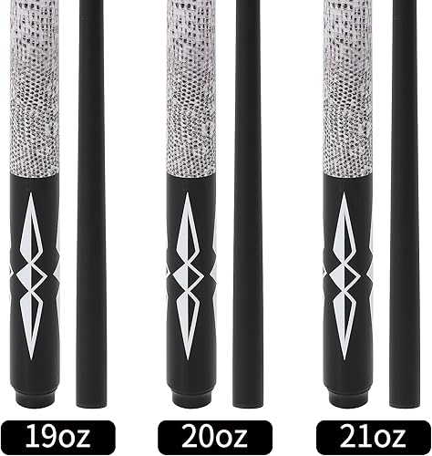 Vista 16 de Palos de taco de billar compuesto de grafito de fibra de vidrio 18oz 19oz 20oz 21oz 58inch Negro 20oz,Negro 19oz,Negro 21oz,Negro juego de 2,negro