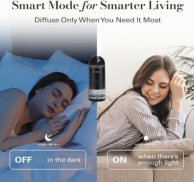 JCLOUD Waterless Plug in Scent Diffuser for Essential Oils, Black