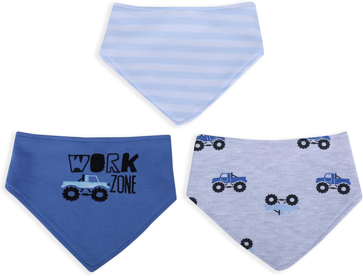 BabyMoo Cotton 3 Pack Bandana Bibs