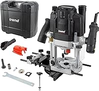 Vista 1 de Trend Router de inmersión T8 de modo dual de 3-1/4 HP con pinza de 1/2 pulgada, velocidad variable, mesa de enrutador compatible con sistema
