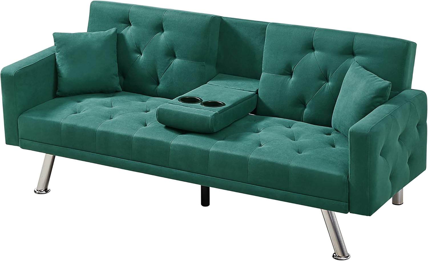 FULife 75" Futon Sofa Convertible Sleeper Couch Bed Daybed