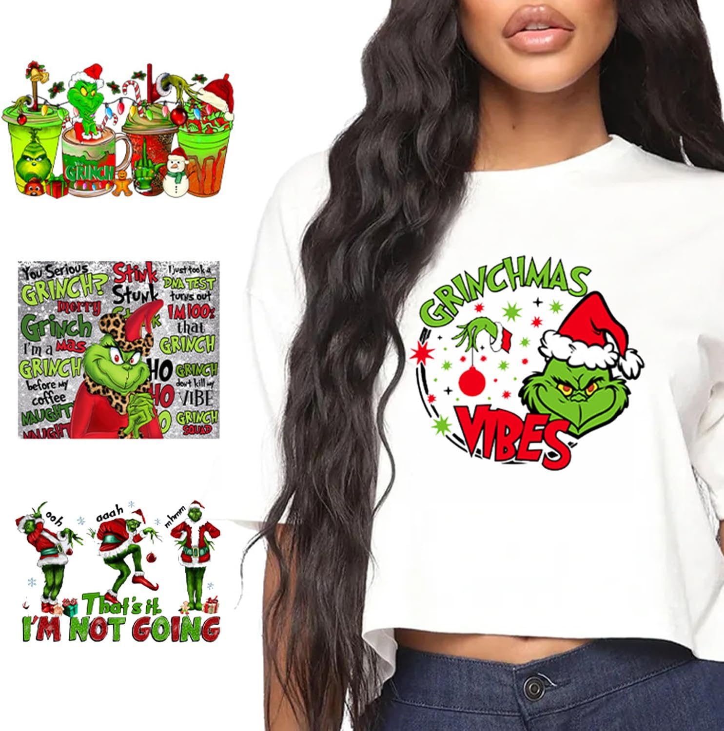 Christmas Heat Transfers Vinyl Green Goblin Iron On