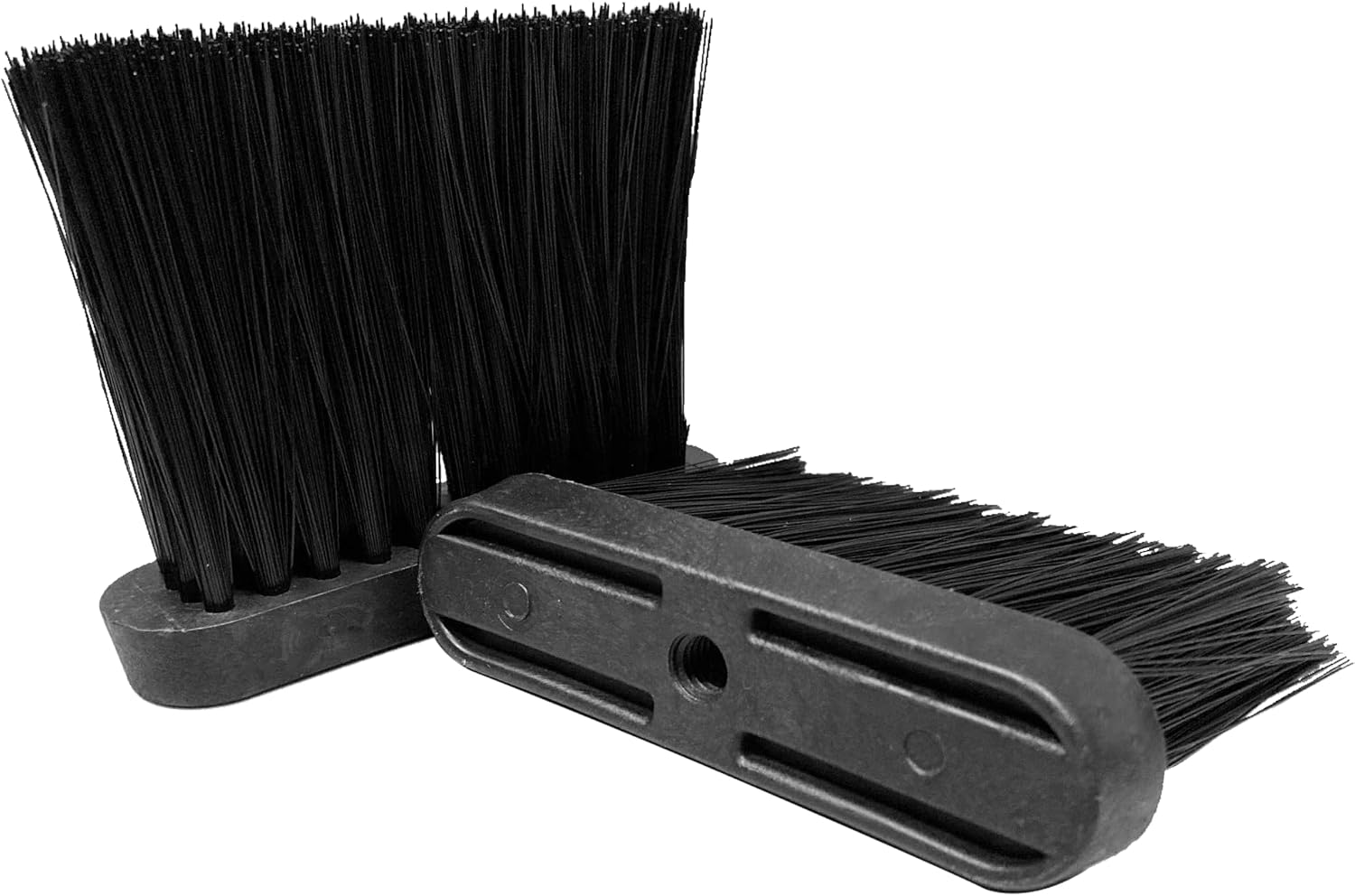 Fire Beauty Fireplace Replacement Brush Heads 2 Pack 3/8 Thread Black