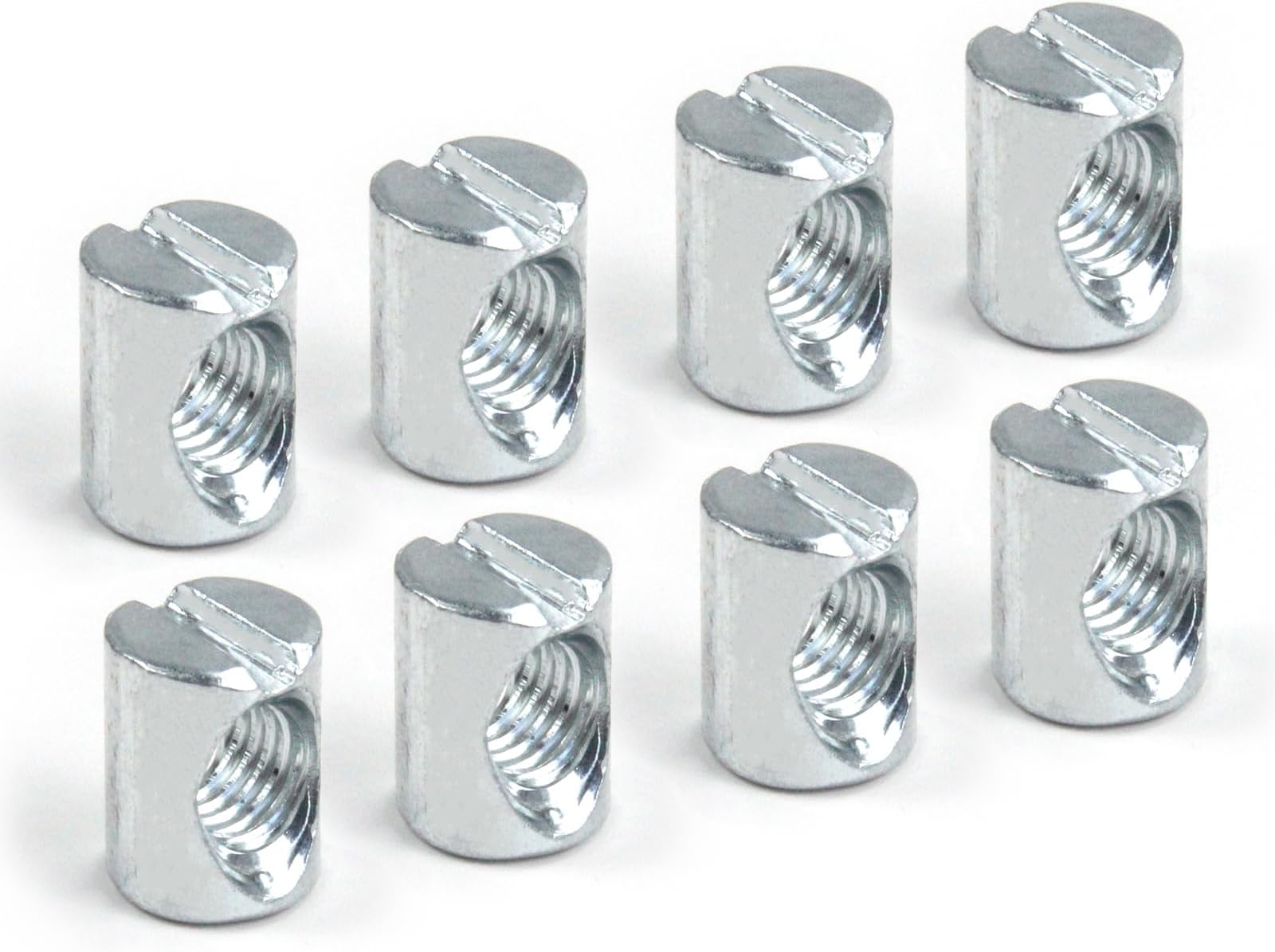 Replacement Screws Cross Dowel Barrel Nuts M6 10 * 13mm, Slotted Cross Dowel Barrel Nut, Compatible with IKEA Part 100514 (SUNDVIK, MYDAL, HASSELVIKA) Furniture Assembly (Pack of 8)
