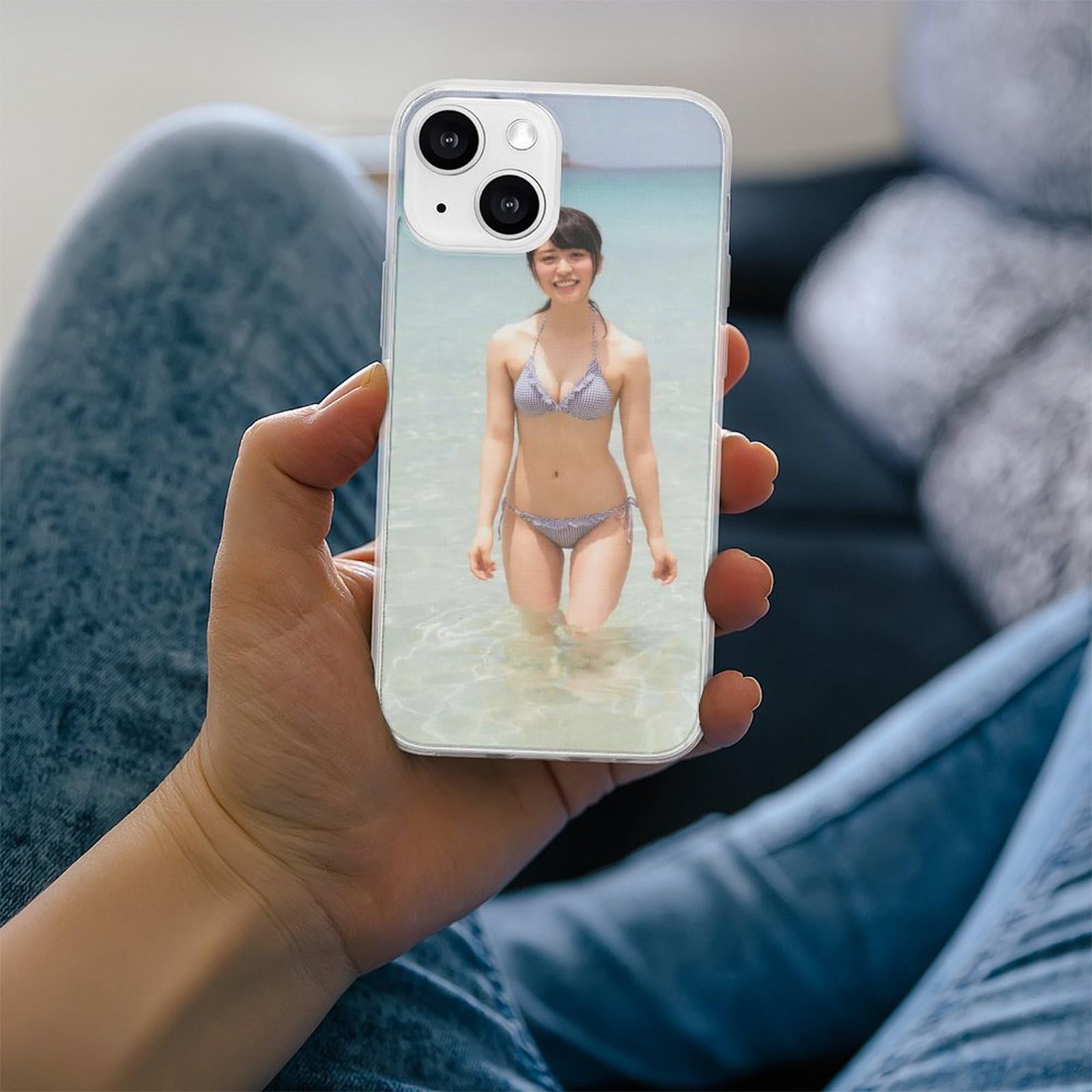 Amazon.co.jp: iPhone 13用 ケース 長濱ねる 水着 スマホケース 耐衝撃