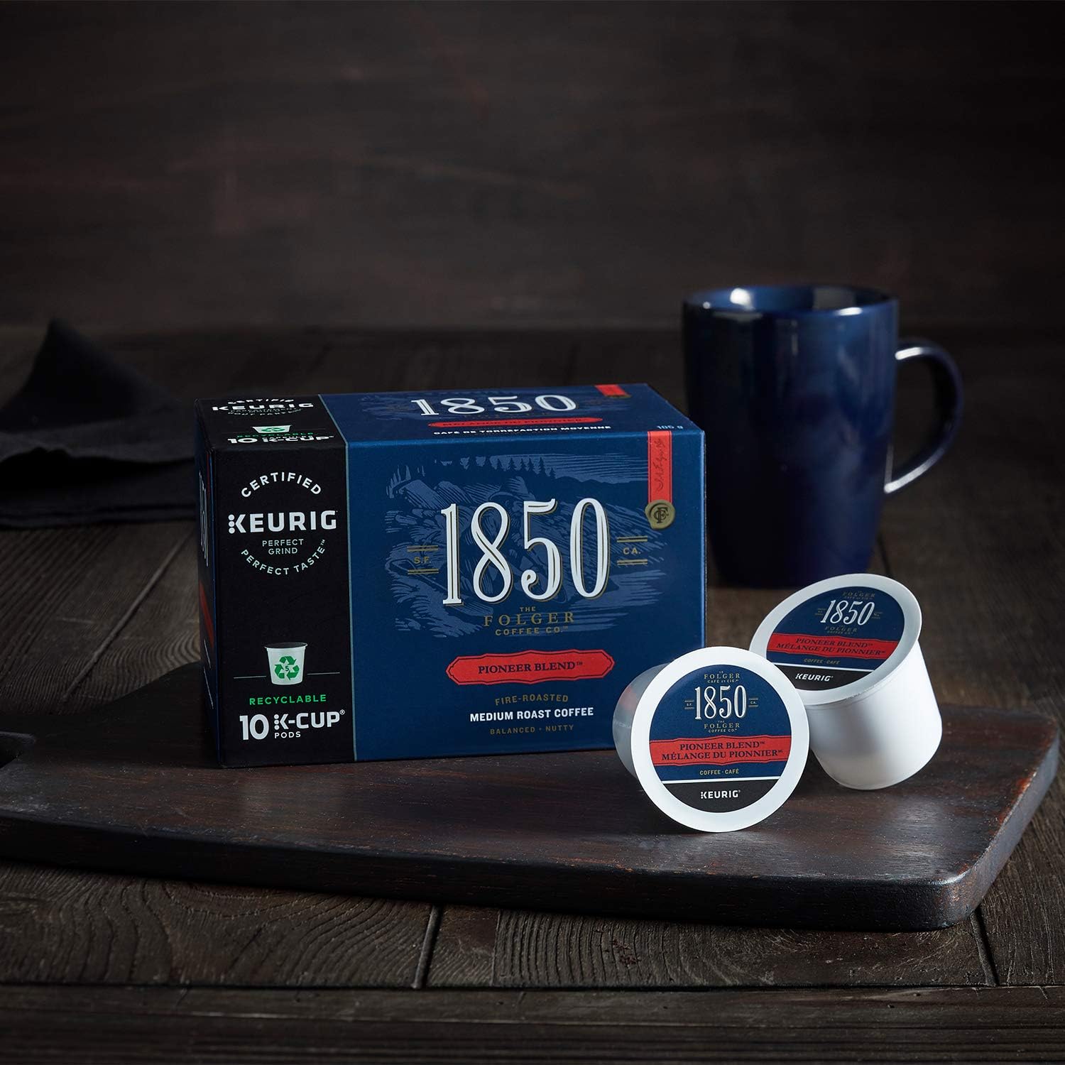 1850 Pioneer Blend K-Cup Coffee Pods 10 