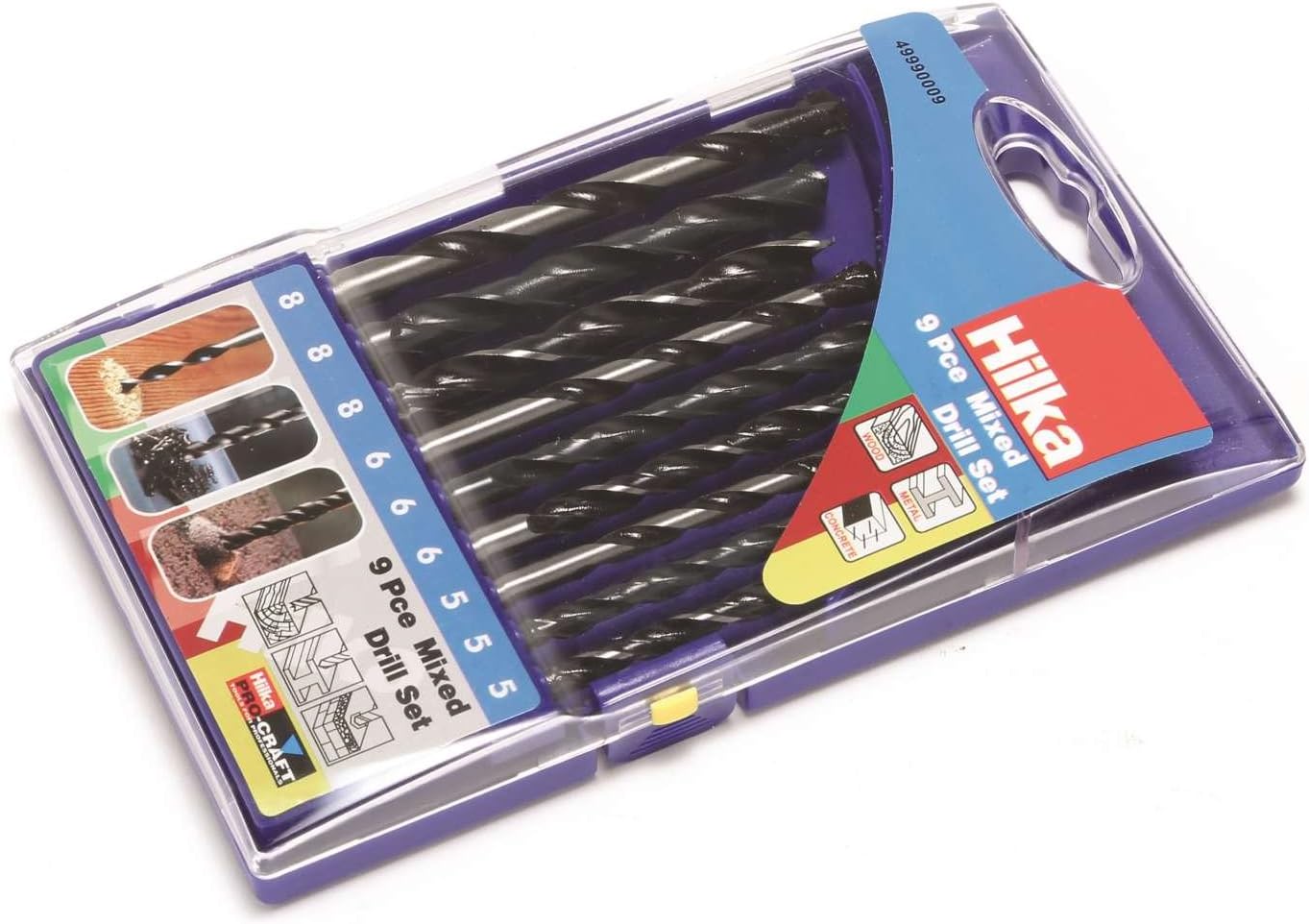 Hilka 49990009 Mixed Drill Set (9-Piece)