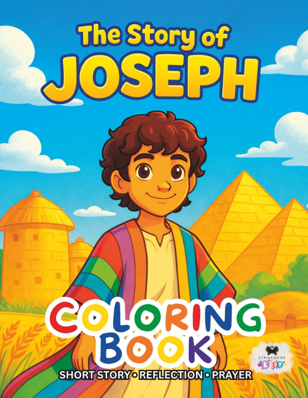 The Story of Joseph: A Short Illustrated Bible Story and Coloring Book for Children | 8.5 x 11 inches, 45 Pages | Single-sided coloring pages | Perfect for crayons and colored pencils