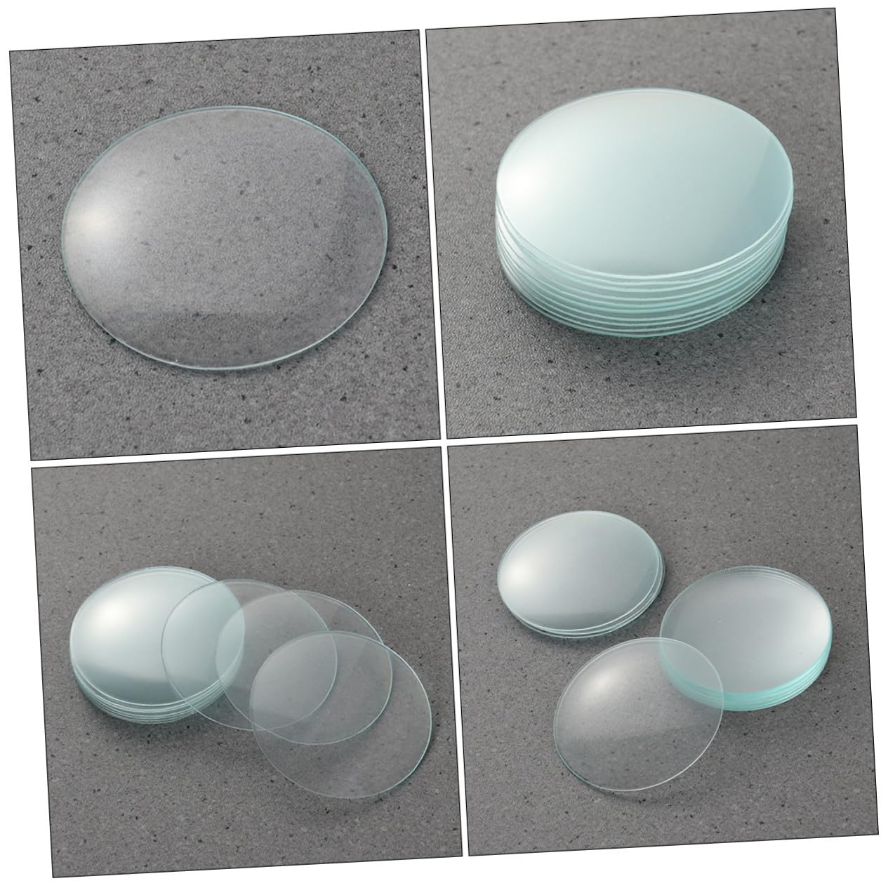 TOPBATHY Coperchi in Vetro Accessori in Materiale Sintetico 10 Pezzi per Becher da Laboratorio per Esperimenti Domestici e Scientifici